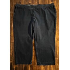Pure J. Jill Indigo Women's 4X Slim Leg Crop Jeans Pull On Jegging Elastic Waist